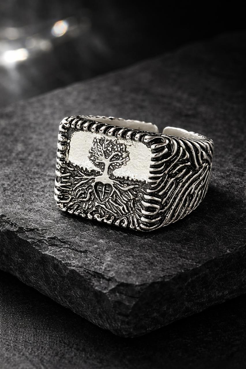Intricate Tree of Life Tree Ring - Men